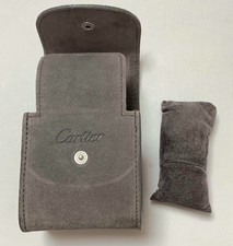 Cartier boîte vide pochette de voyage boîtier de montre gris boîte de 3...