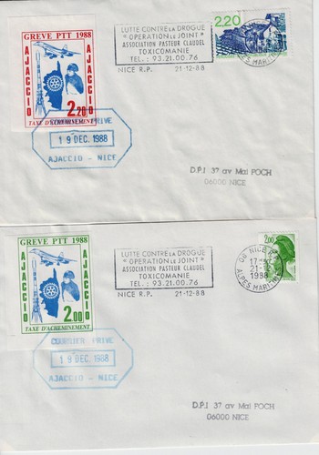 Courriers privés des - 2,
