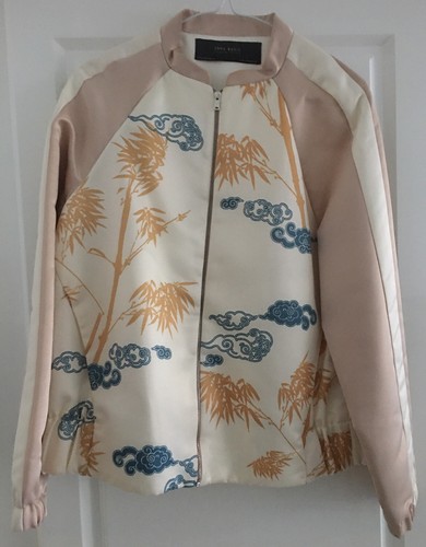 Blouson satiné effet rose - blouson,