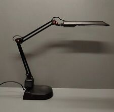 UNILUX  Lampe de bureau articulée 2 bras noire - Modéle 212 - Métal, plastique