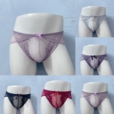 Élégant slip homme transparent sous vêtement confortable en nylon pour toutes