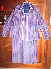 Ensemble robe + veste 100% polyester taille 40/42 (voir mesures)