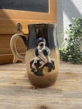 Chope à Bière Vintage de Collection en Terre Cuite Émaillée