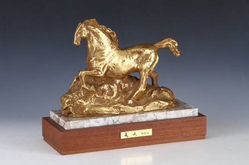 Ancienne sculpture cheval - ancienne, de
