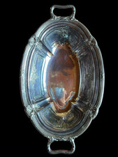 Corbeille Plat Métal Argenté