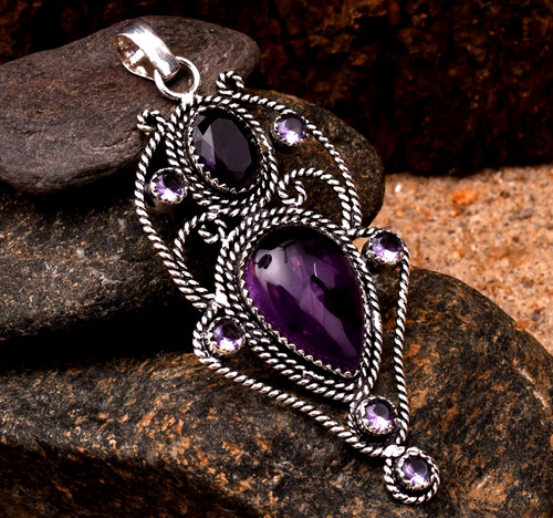 Pendentif argent sterling - en,