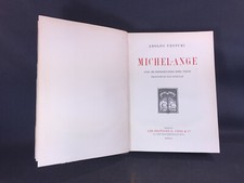 Ancien livre œuvre de Michel-Ange par Adolfo VENTURI nombreuses planches dessins
