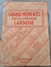 GRAND MEMENTO ENCYCLOPEDIQUE