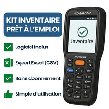 Kit Inventaire Facile | Logiciel Prêt à l’emploi Inclus | Terminal + Accessoires