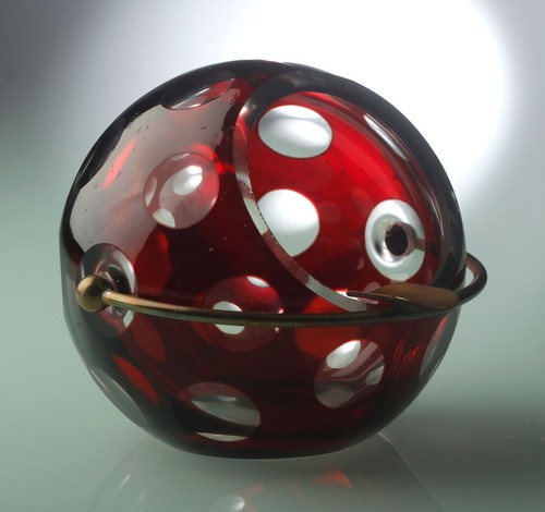 Cendrier boule cristal - boule, en