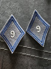 Losange de bras 9e bataillon du matériel Insigne Tissu Militaire Armée Francaise