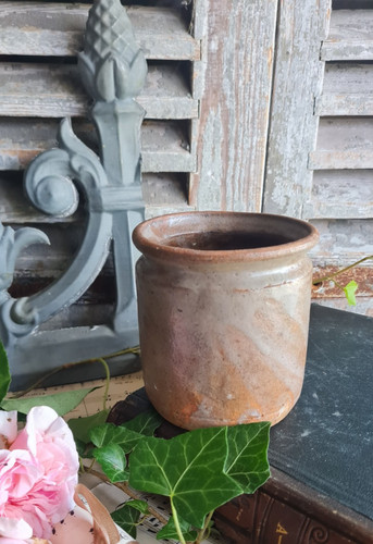 Ancien pot confiture faisselle - ancien,