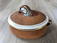 TERRINE Perdrix PILLIVUYT & Cie à Mehun  ovale en porcelaine