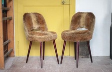 Paire chaises moumoute - paire,