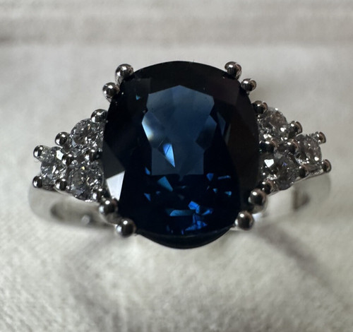 Bague blanc 18kt - or, avec