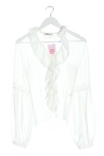 KIKIRIKI Blouse-chemisier Dames Blouse T EU 38 blanc style décontracté