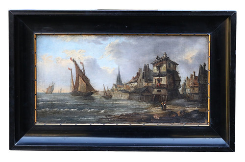 Tableau huile signé inconnu - tableau,