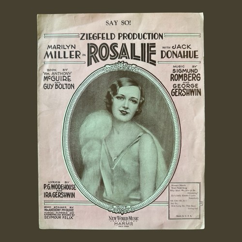 Rosalie say vtg sheet - so,