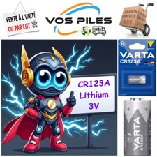 Pile VARTA CR123A CR17335 CR17345 DL123 EL123AP ( Lithium 3V 1550 mAh )