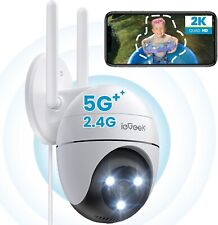 ieGeek 2K Camera Surveillance WiFi Exterieure, 360° Camera,Détection Humaine