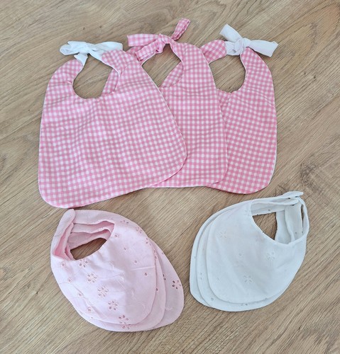Lot grands bavoirs vichy - lot,
