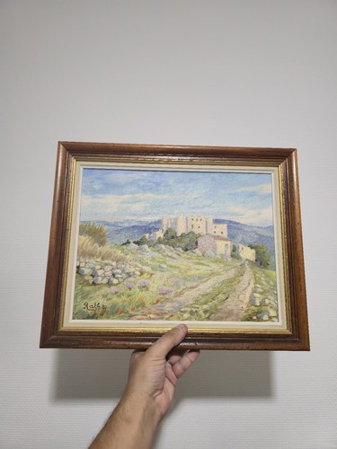 Huile sur toile paysage - sur,