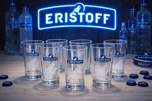Lot 6 verres eristoff - 🐺, de