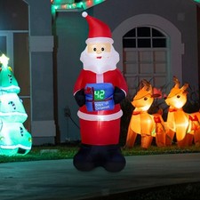 Père noël gonflable - père,