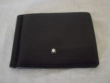 Porte cartes, porte billets Montblanc, cuir noir, en bon état.