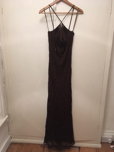 Robe bal marron à - robe,