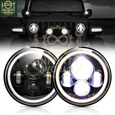 2PCS 7" Pouces Ronds Phares