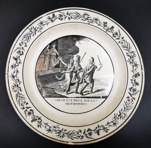 Ancienne assiette parlante - assiette,