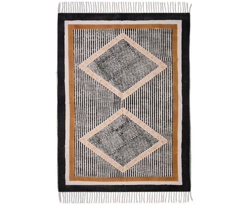 Tapis rectangulaire coton - rectangulaire, en
