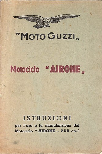 Moto guzzi 250cc airone manuel - guzzi,