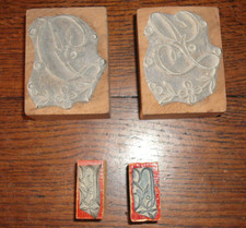 Lot de 4 tampons de broderie