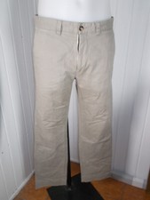 Pantalon slim fit coton beige rayé stretch DOCKERS SAN FRANCISCO W33 42FR 22JU12