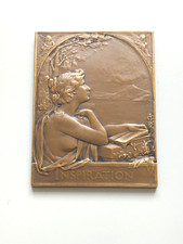 MÉDAILLE PLAQUETTE BRONZE