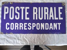 plaque emaillee la poste double face