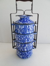 Rare cantine gamelle des années 30/40 en tole émaillée