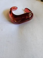 Bracelet Baccarat TBE Rouge Rubis Collection Gallet Petit Modèle 