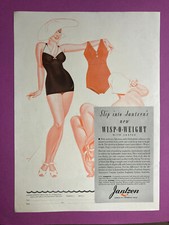 Publicité Jantzen 1938 vintage jambes bas new york gaine 30s presse décoration