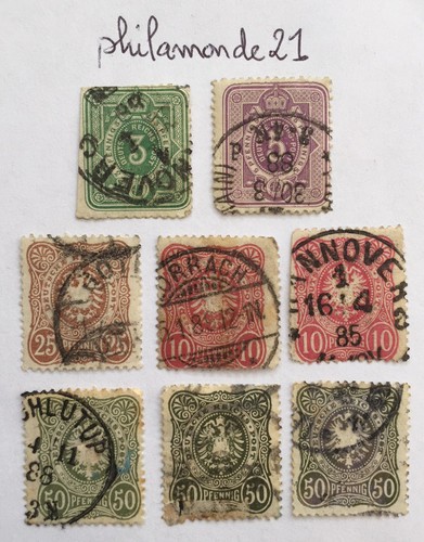 Lot timbres oblitérés - lot,