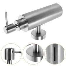  Distributeur de savon liquide mural en acier inoxydable, distributeur manuel de