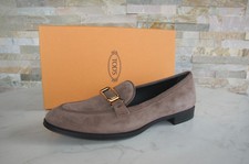 Tods Mort ´S Taille 37 Slipper Chaussures Basses Loafers Capuccino Neuf Ancien