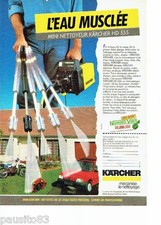 PUBLICITE ADVERTISING 126  1986   le mini- nettoyeur Karcher HD 555