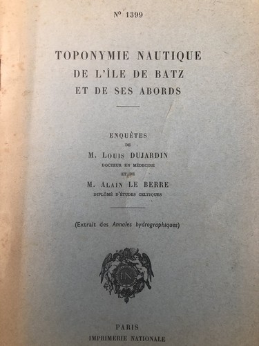 Bretagne toponymie nautique - bretagne,