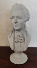 Buste de Mozart en biscuit . E.Jarel