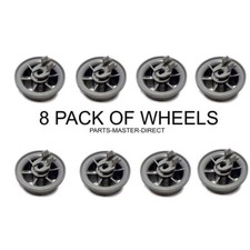 Roues De Panier Inférieur De Lave-Vaisselle Kenwood KID60S15 x 8 Authentiques