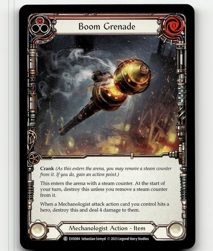 Flesh and blood - boom, grenade