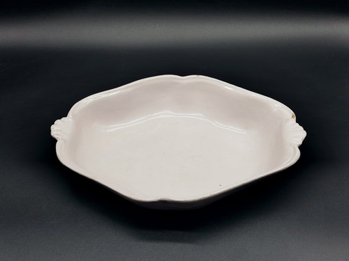 Plat faïence blanche - plat,